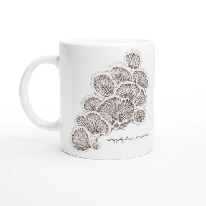 Split gill mushroom Schizophyllum commune standard mug