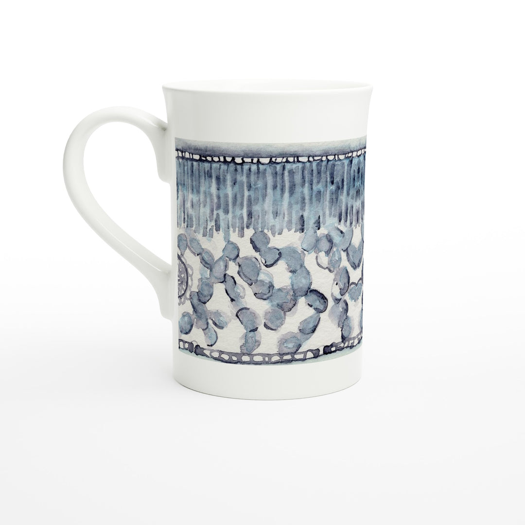 plant anatomy dicot leaf cross section abstract watercolor printed ceramic mug