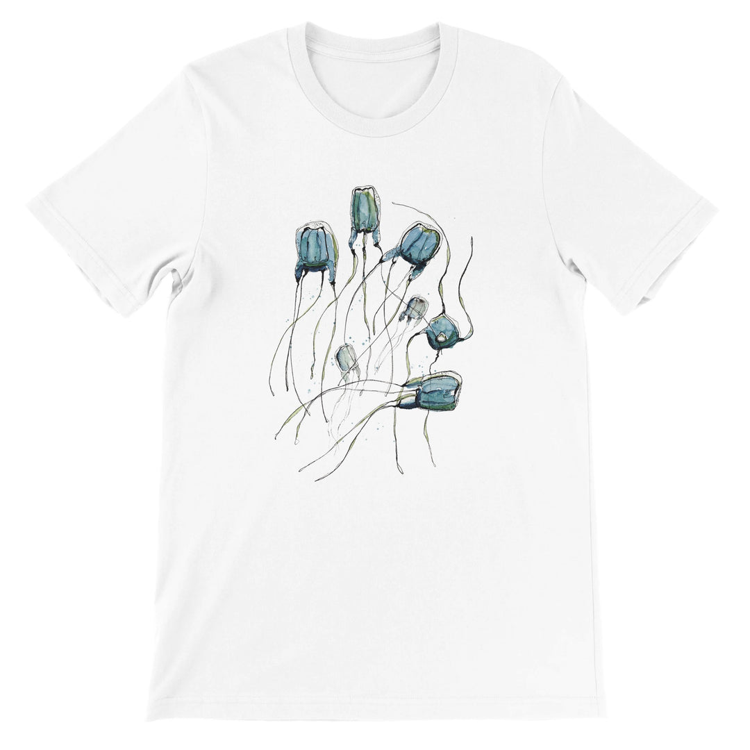 alatina box jellyfish  t-shirt design by ontogenie