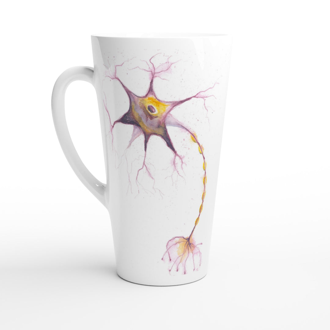 multipolar neuron ceramic mug, latte size