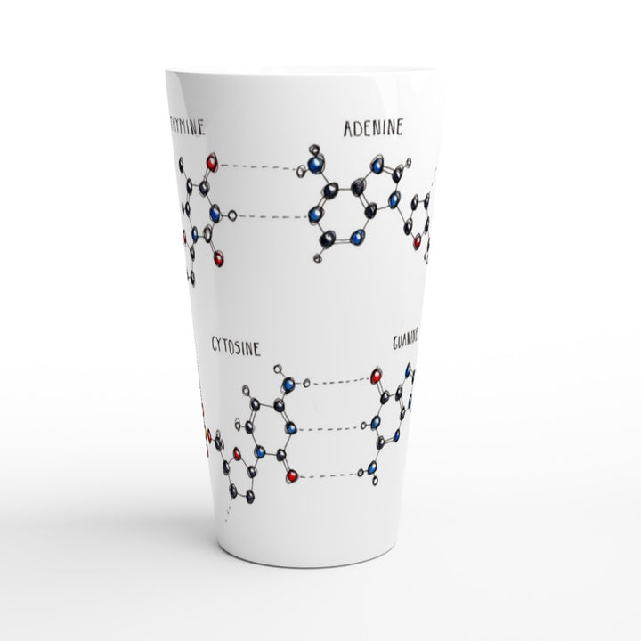 dna base pairing latte mug middle view
