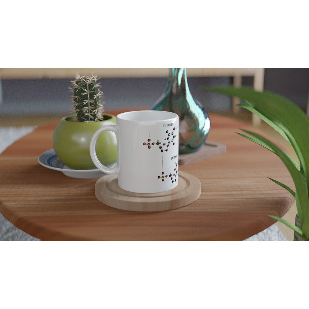 dna base pairing mug table mockup