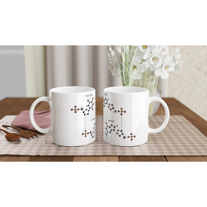 dna base pairing mugs double on table