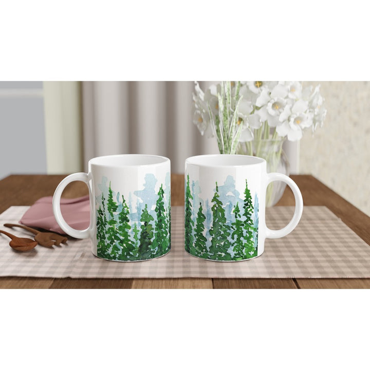 forest watercolor mug by ontogenie