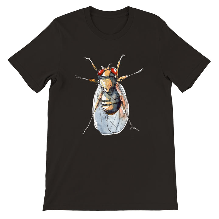 drosophila fruit fly t-shirt in black by ontogenie