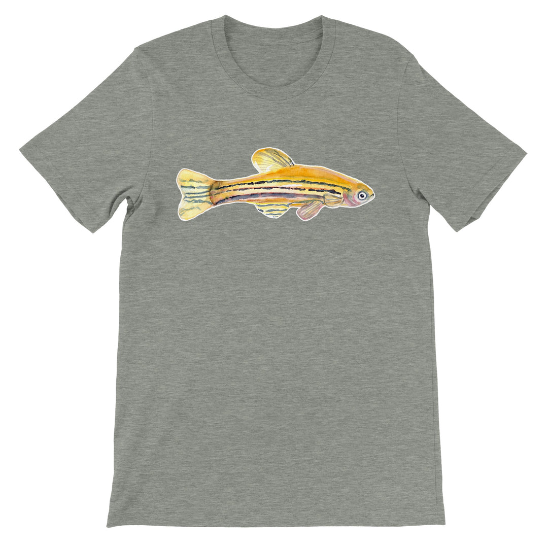 zebrafish watercolor t-shirt by ontogenie