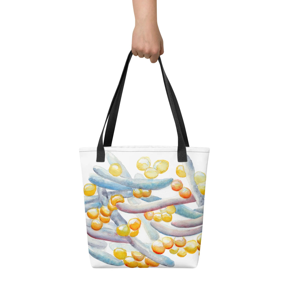 gut microbiome tote bag by ontogenie