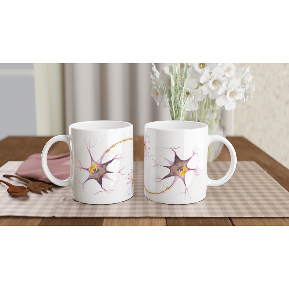 multipolar neuron ceramic mug, standard size
