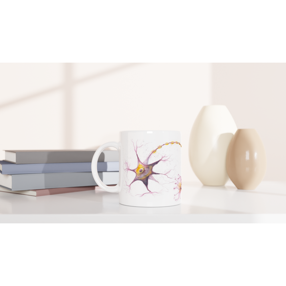 multipolar neuron ceramic mug, standard size