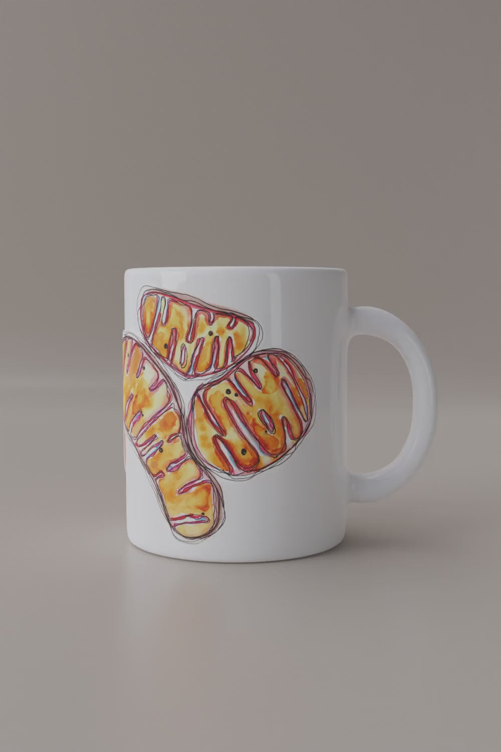 mitochondria mug rotation video by ontogenie
