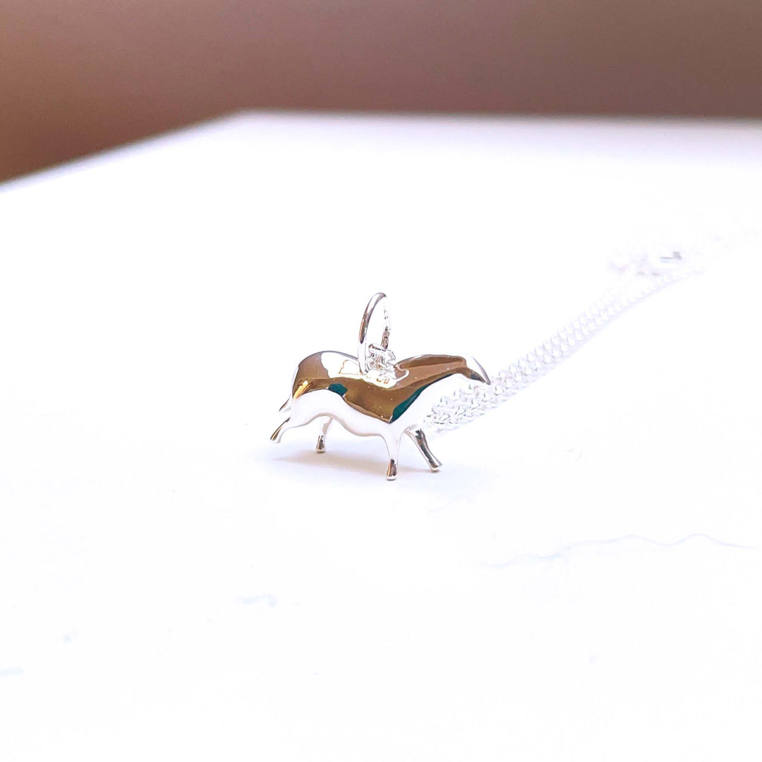 paleolithic horse in solid sterling silver 