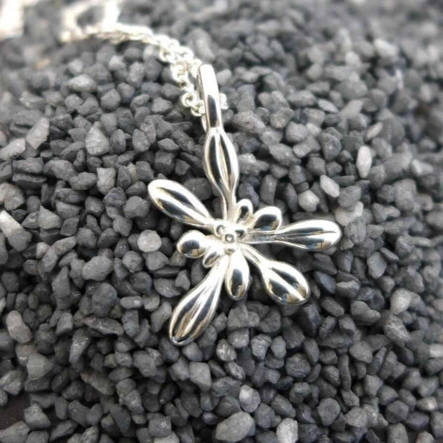 Arabidopsis thaliana Rosette small Pendant [Ontogenie Science Jewelry] sterling silver 