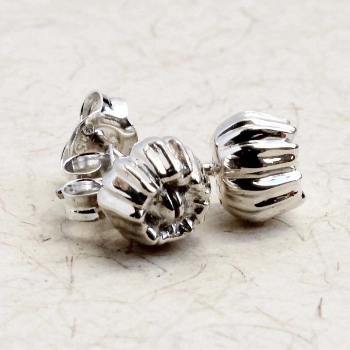 marine biology Barnacle Earrings in sterling silver by Ontogenie Science Jewelry