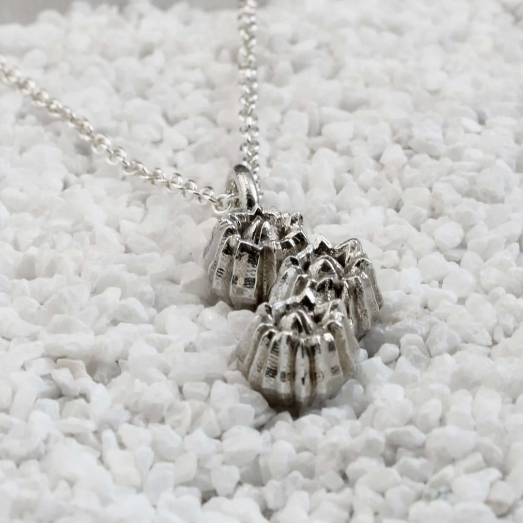 Barnacle Pendant in sterling silver marine biology jewelry by Ontogenie