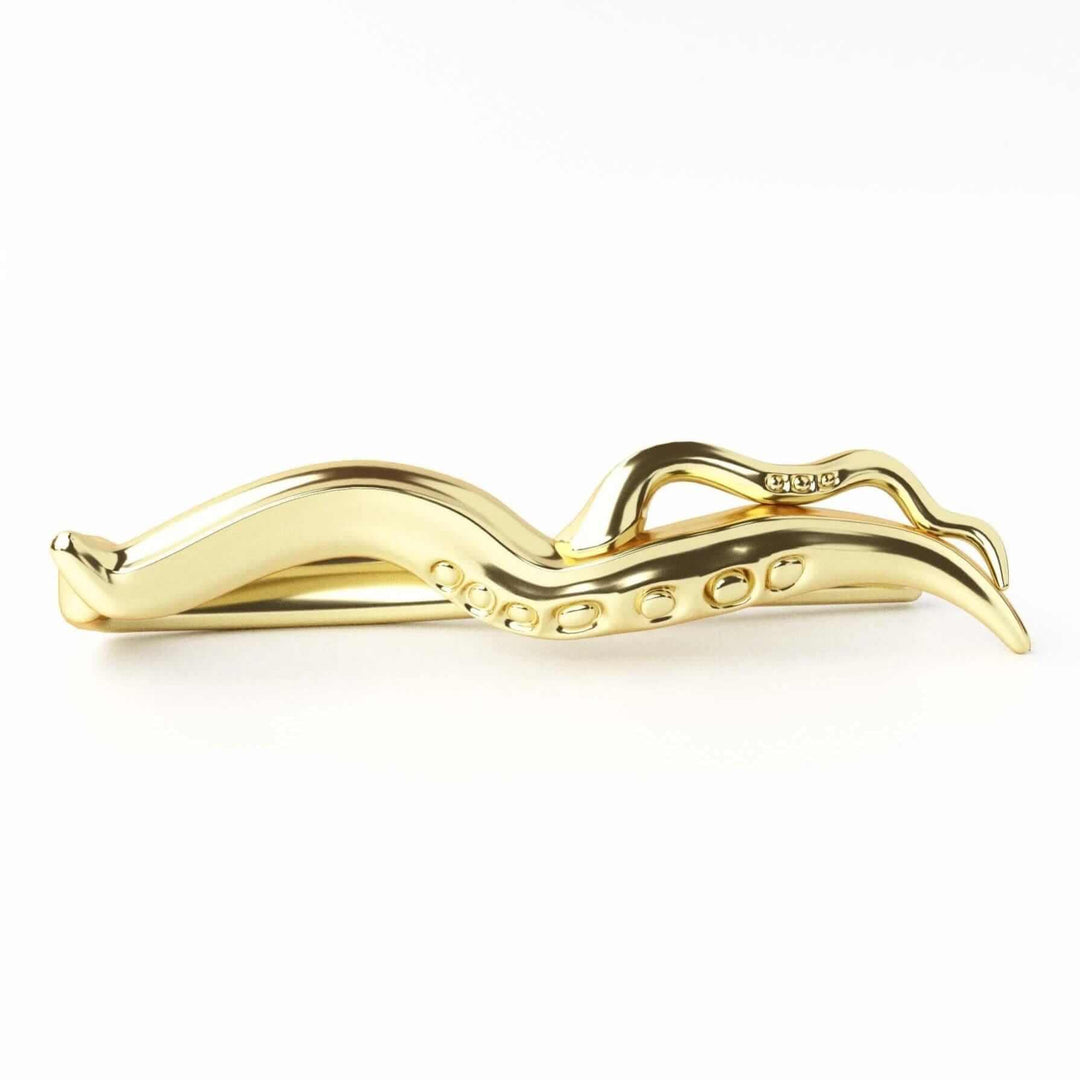 c elegans nematode tie bar gold jewelry for men [Ontogenie Science Jewelry]