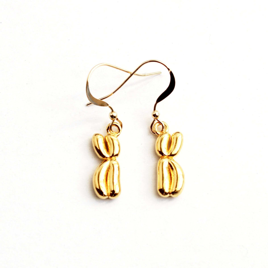 Chromosome earrings 14K gold plated brass Ontogenie Science Jewelry
