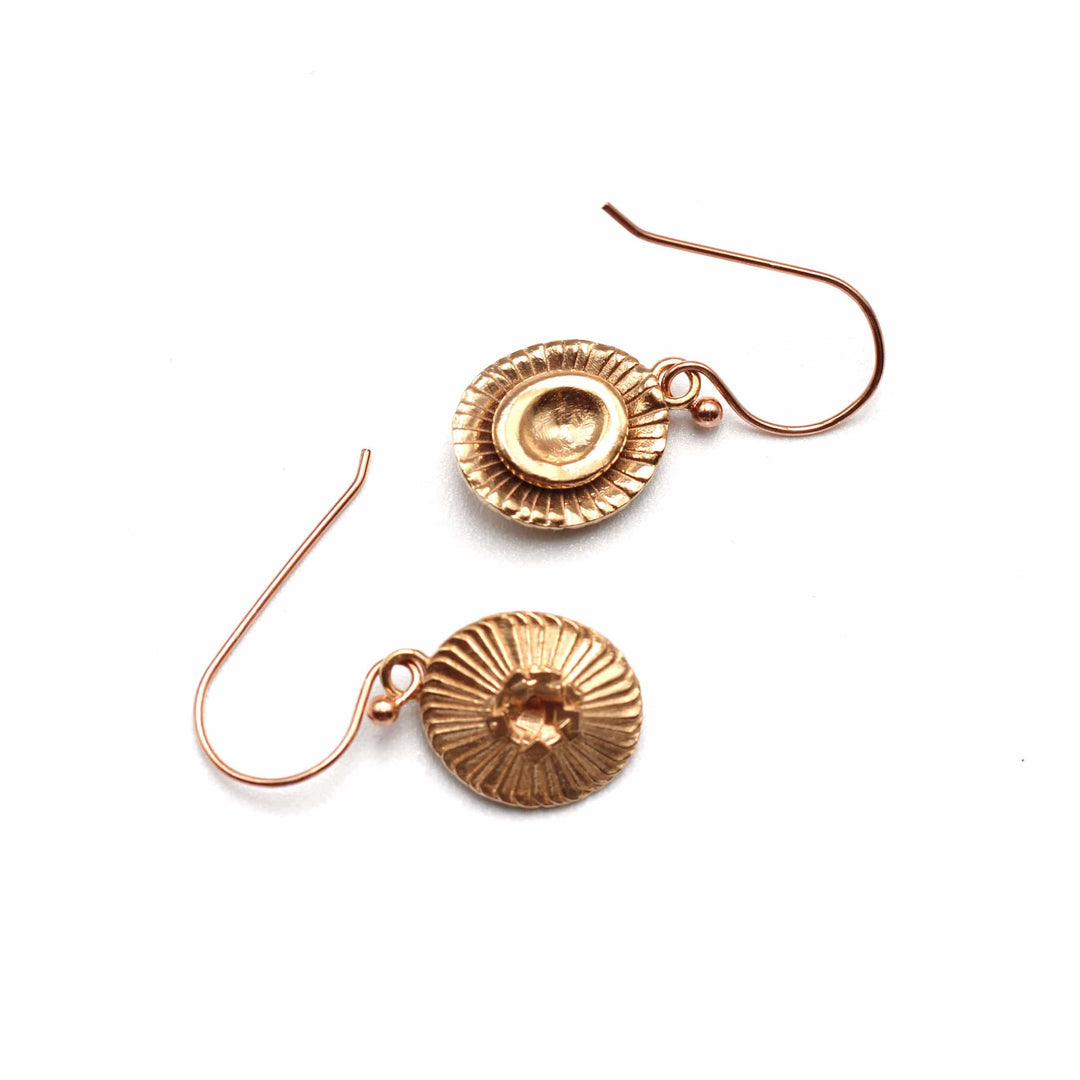 Coccolithus earrings in bronze Ontogenie Science Jewelry