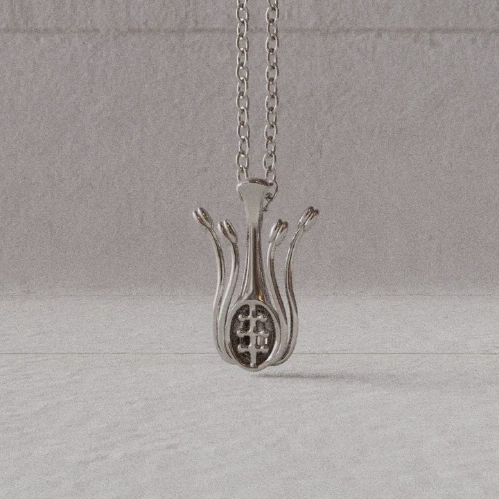 floral anatomy pendant sterling silver rotate video