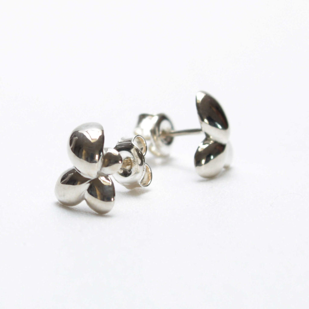 Duckweed Lemna minor earrings in sterling silver by Ontogenie Science Jewelry