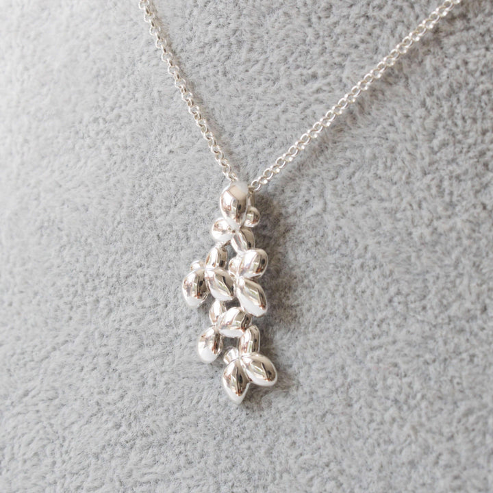 Duckweed Lemna pendant in sterling silver