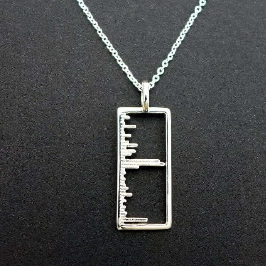 Mass Spectrum Pendant Chemistry [Ontogenie Science Jewelry] sterling silver 40 cm/16 in 