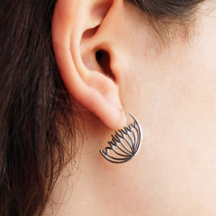 Cell biology hoop earrings by ontogenie science jewelry