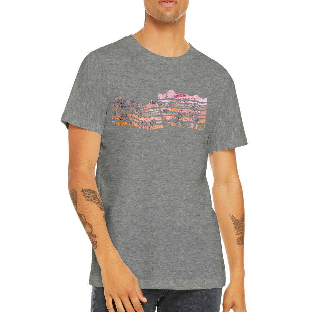 dip slip fault geology t-shirt design by ontogenie science jewelry