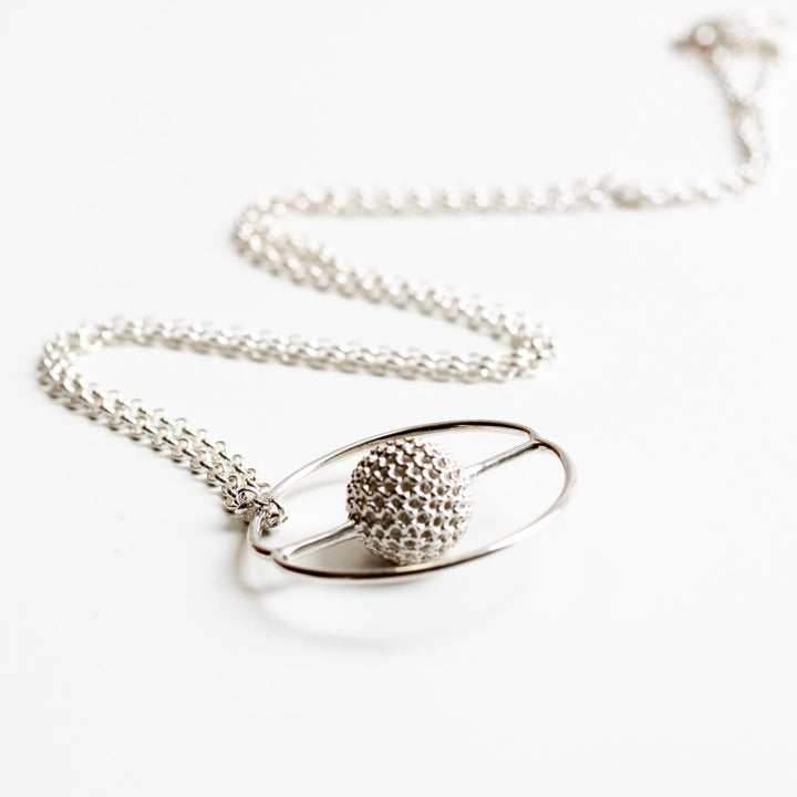 Radiolaria Saturnalis Necklace Sterling Silver Ontogenie Science Jewelry