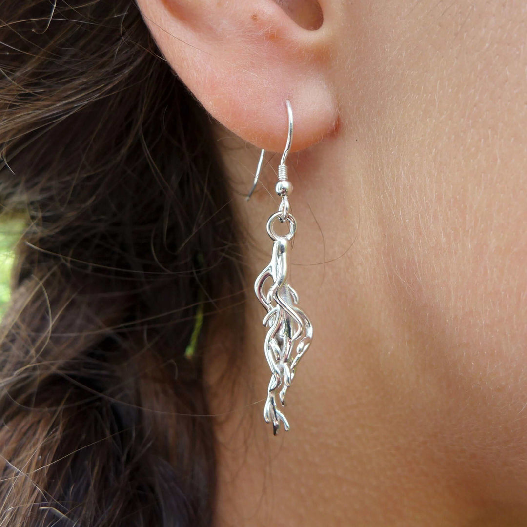Plant Root Earrings [Ontogenie Science Jewelry]  Botany Jewelry