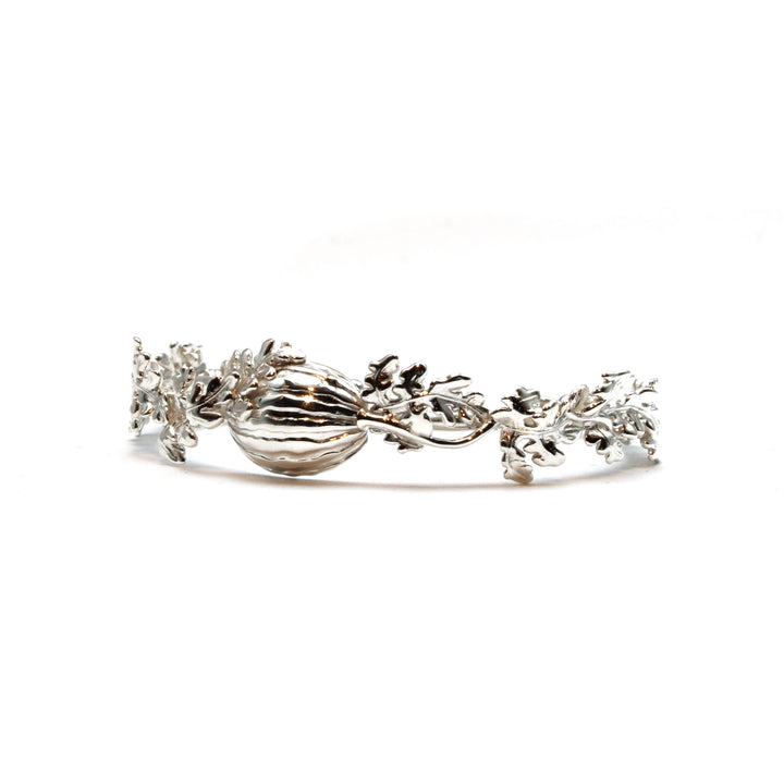 sterling silver watermelon inspired bracelet by ontogenie science jewelry