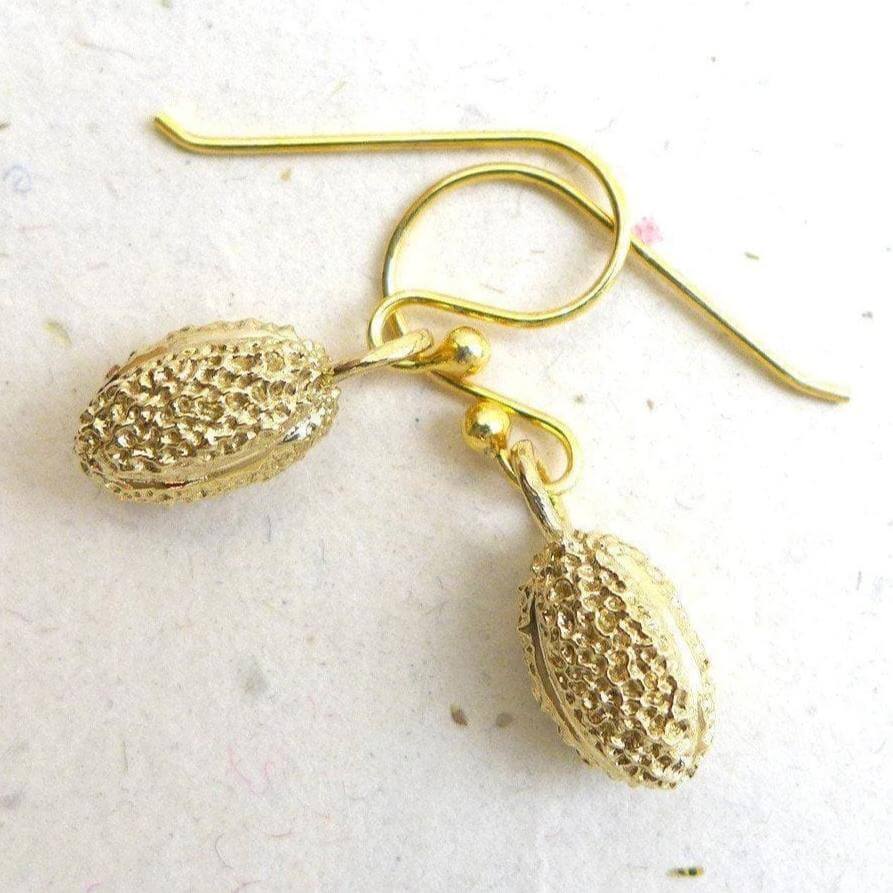 Willow Pollen Earrings [Ontogenie Science Jewelry] botanical jewelry