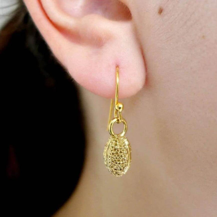 Willow Pollen Earrings [Ontogenie Science Jewelry] botanical jewelry
